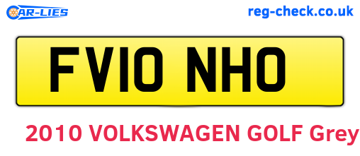 FV10NHO are the vehicle registration plates.