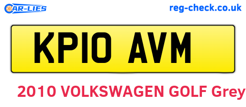 KP10AVM are the vehicle registration plates.