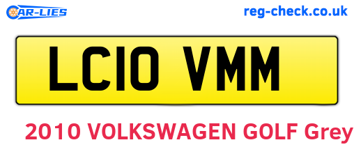 LC10VMM are the vehicle registration plates.