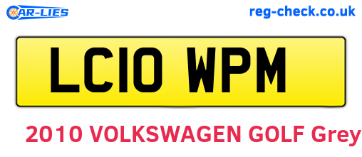 LC10WPM are the vehicle registration plates.
