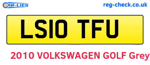 LS10TFU are the vehicle registration plates.