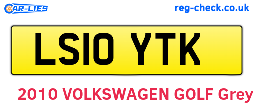 LS10YTK are the vehicle registration plates.