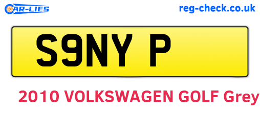 S9NYP are the vehicle registration plates.