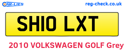 SH10LXT are the vehicle registration plates.