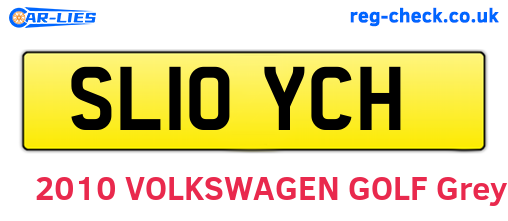 SL10YCH are the vehicle registration plates.