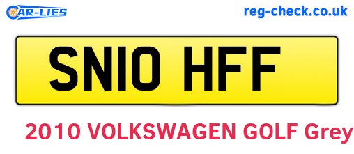 SN10HFF are the vehicle registration plates.