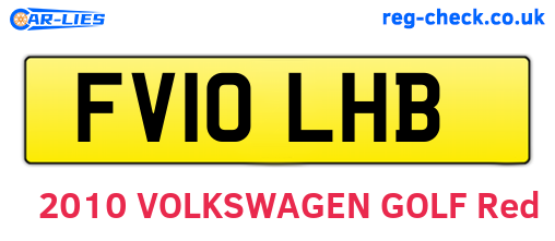 FV10LHB are the vehicle registration plates.