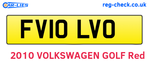 FV10LVO are the vehicle registration plates.