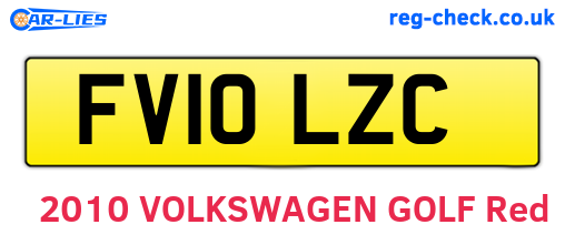 FV10LZC are the vehicle registration plates.