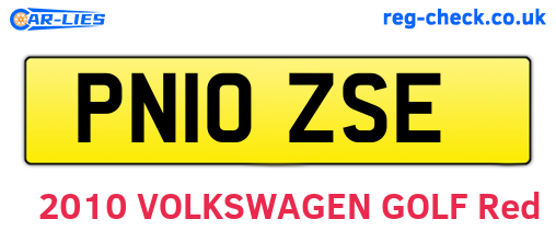 PN10ZSE are the vehicle registration plates.