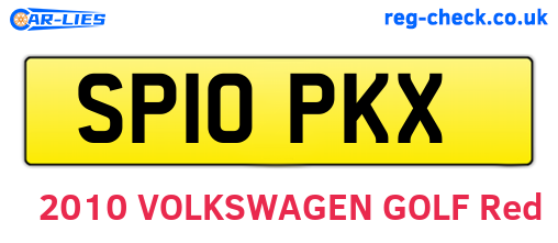 SP10PKX are the vehicle registration plates.