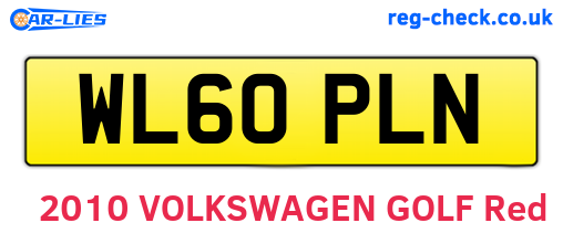 WL60PLN are the vehicle registration plates.