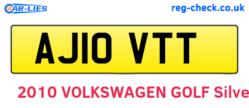 AJ10VTT are the vehicle registration plates.