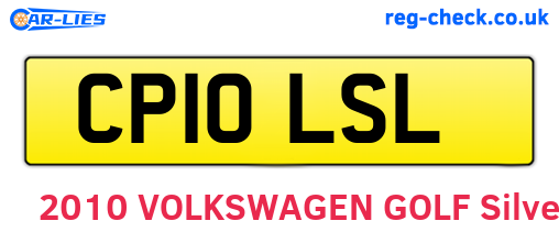 CP10LSL are the vehicle registration plates.