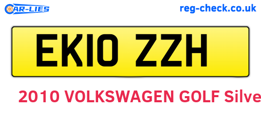 EK10ZZH are the vehicle registration plates.