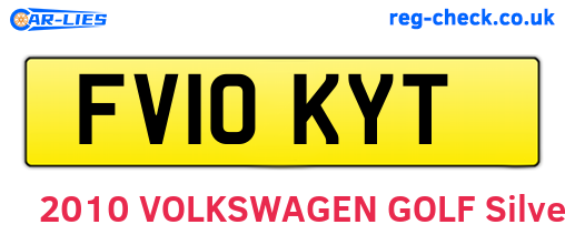 FV10KYT are the vehicle registration plates.