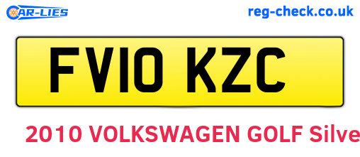 FV10KZC are the vehicle registration plates.