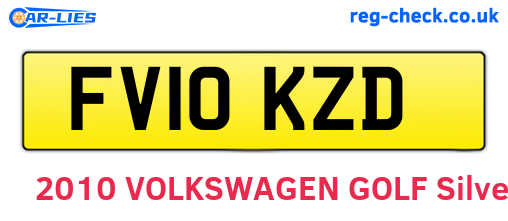 FV10KZD are the vehicle registration plates.