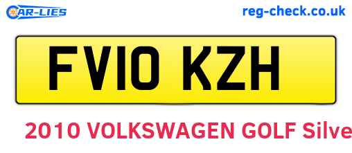 FV10KZH are the vehicle registration plates.