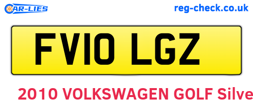 FV10LGZ are the vehicle registration plates.