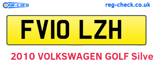 FV10LZH are the vehicle registration plates.