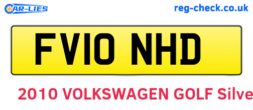 FV10NHD are the vehicle registration plates.