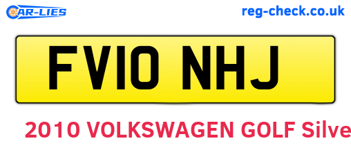 FV10NHJ are the vehicle registration plates.