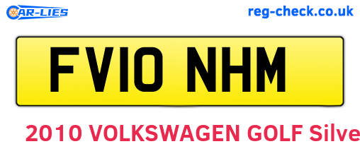 FV10NHM are the vehicle registration plates.