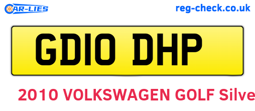 GD10DHP are the vehicle registration plates.