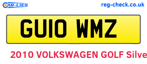 GU10WMZ are the vehicle registration plates.