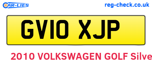 GV10XJP are the vehicle registration plates.