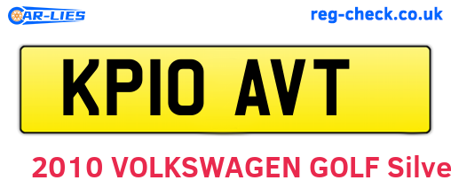 KP10AVT are the vehicle registration plates.