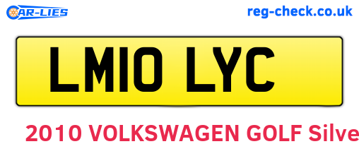LM10LYC are the vehicle registration plates.