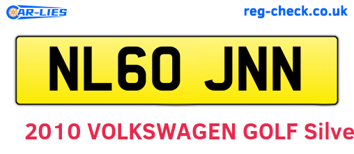 NL60JNN are the vehicle registration plates.
