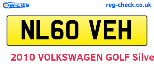 NL60VEH are the vehicle registration plates.