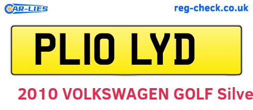 PL10LYD are the vehicle registration plates.