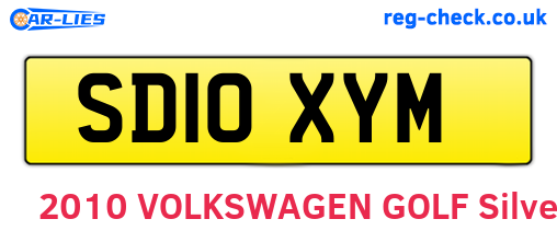 SD10XYM are the vehicle registration plates.