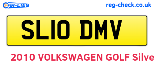SL10DMV are the vehicle registration plates.