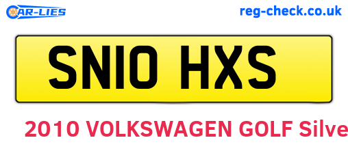 SN10HXS are the vehicle registration plates.