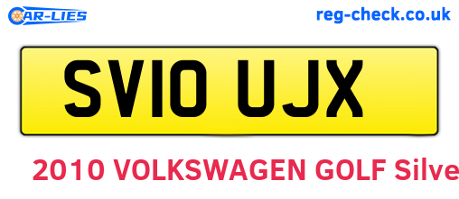 SV10UJX are the vehicle registration plates.