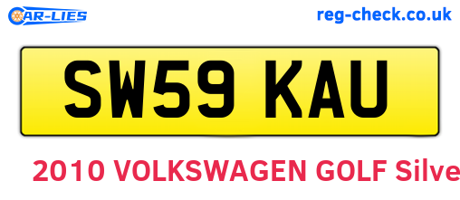 SW59KAU are the vehicle registration plates.
