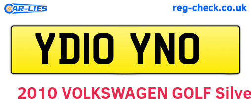 YD10YNO are the vehicle registration plates.