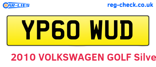 YP60WUD are the vehicle registration plates.
