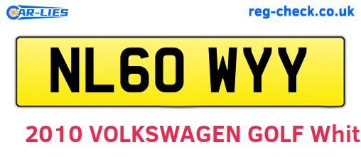 NL60WYY are the vehicle registration plates.