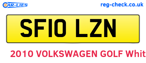 SF10LZN are the vehicle registration plates.