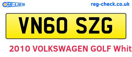 VN60SZG are the vehicle registration plates.