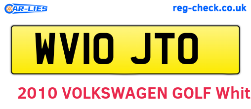 WV10JTO are the vehicle registration plates.