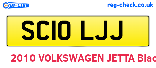 SC10LJJ are the vehicle registration plates.