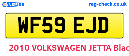 WF59EJD are the vehicle registration plates.