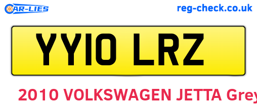 YY10LRZ are the vehicle registration plates.